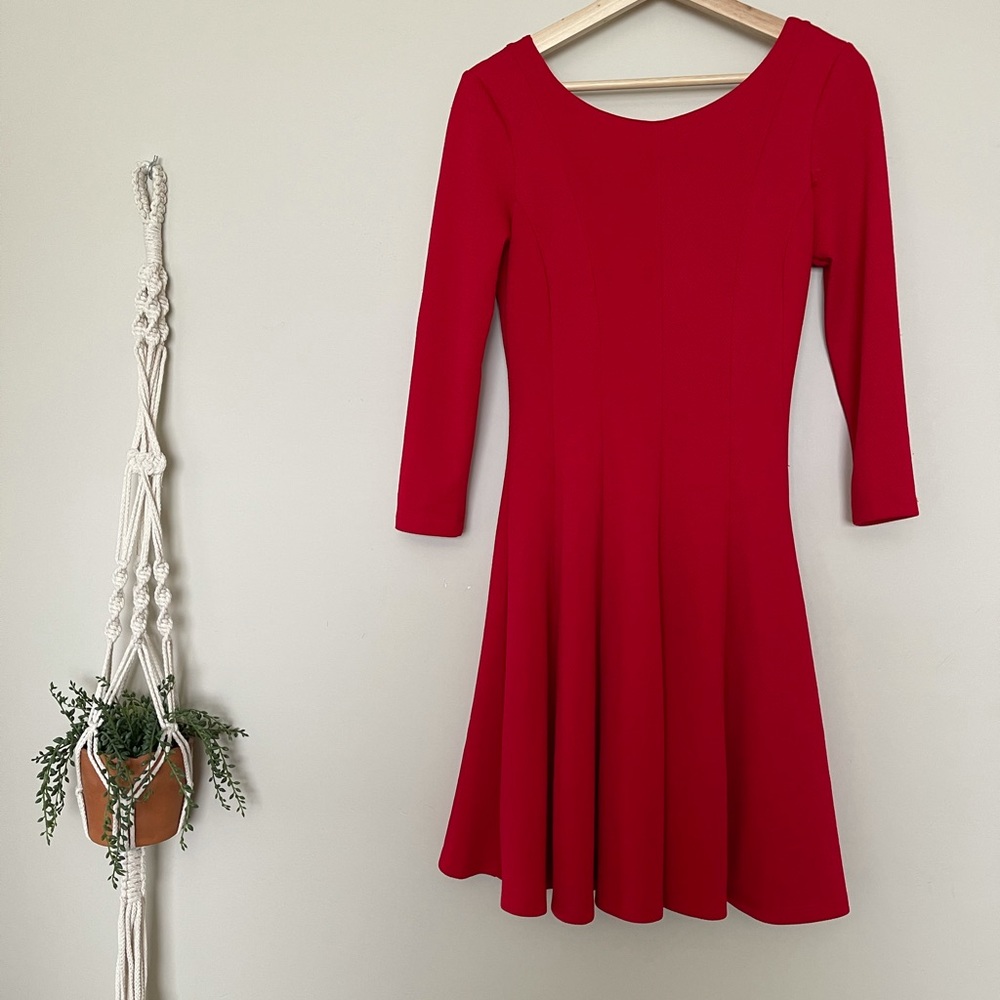 Anthropology Red Dress